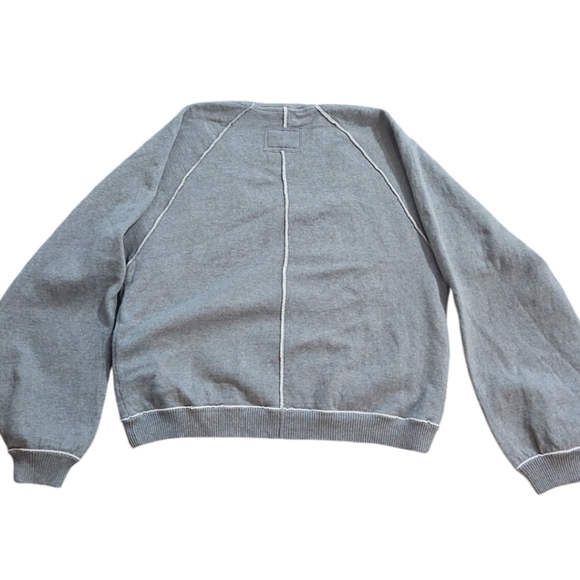 FREE PEOPLE We The Free Grey Pullover Sweatshirt NWT sz L - Picture 6 of 11